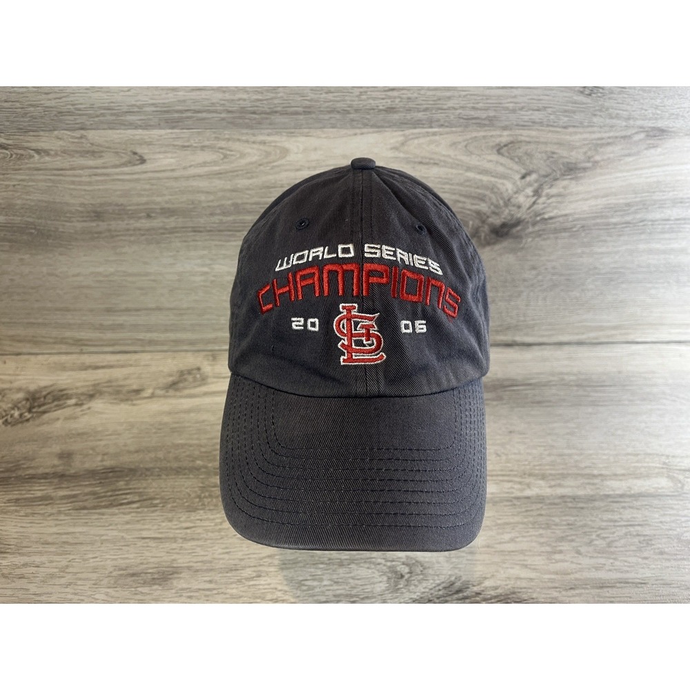 Vintage 2006 St Louis Cardinals‎ World Series Champions Strapback Hat Cap Blue